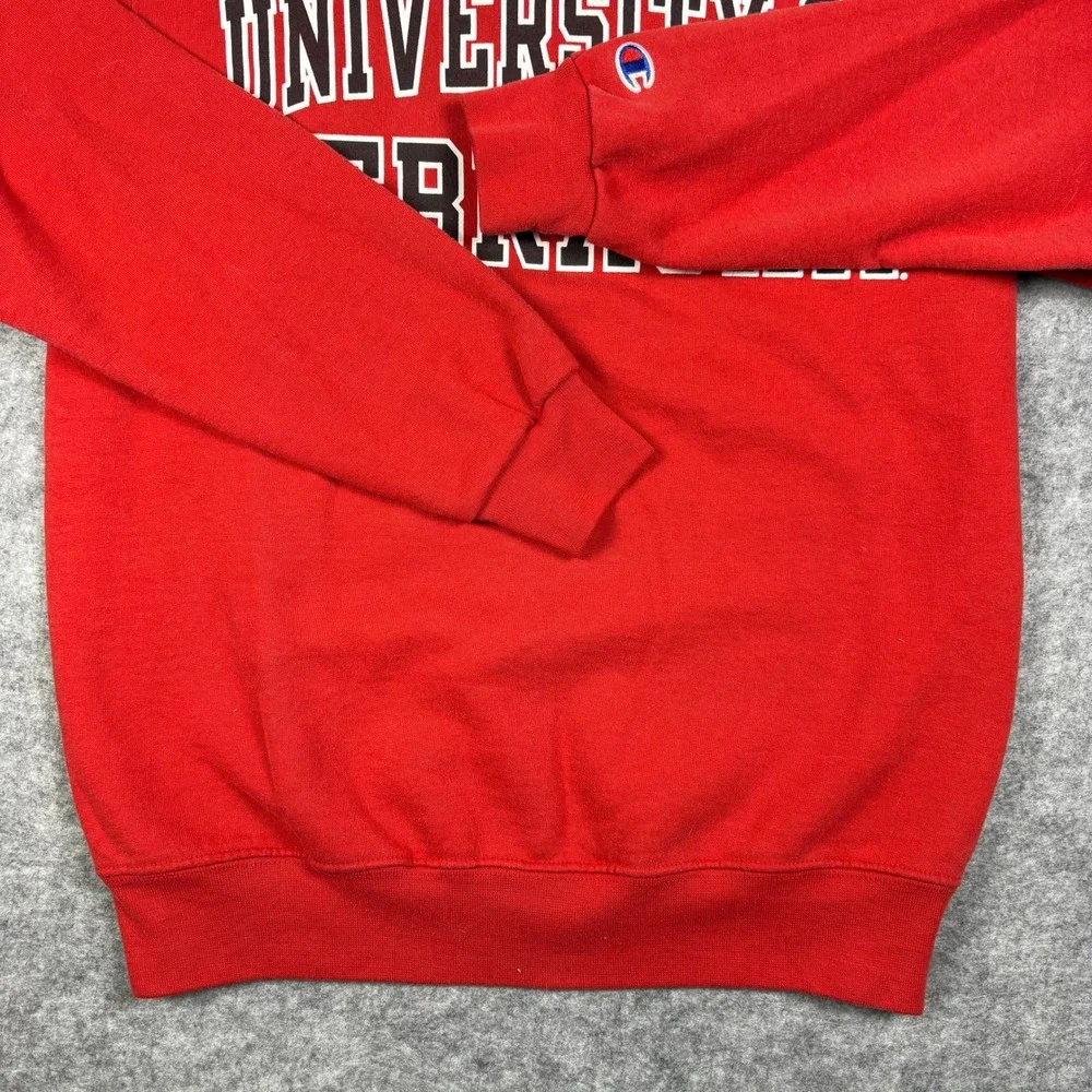 Champion‎ University of Nebraska Sweatshirt Red Mens Small Nebraska Huskers Crew
